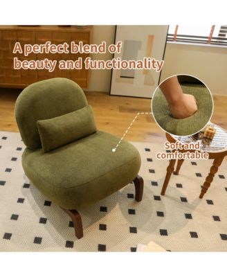 Velvet Accent Chair For Living Room Chair with Soft Cushion