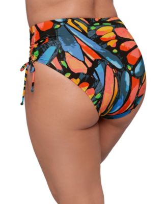 Women's S3 Smoothing Cinch Adjustable High-Waist Swimsuit Bikini Bottoms