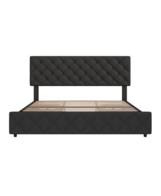 Full Size Bed Frame Space Saving, for Living Room, Guest Room