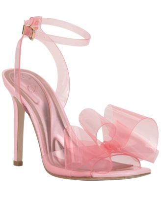 Women's Olivine Vinyl Bow Stiletto Dress Sandals
