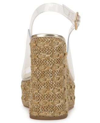 Women's Kaliese Slingback Peep-Toe Platform Wedge Sandals