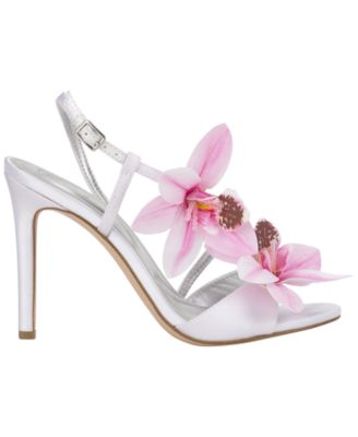 Women's Jylia Strappy Orchid Embellished Stiletto Dress Sandals