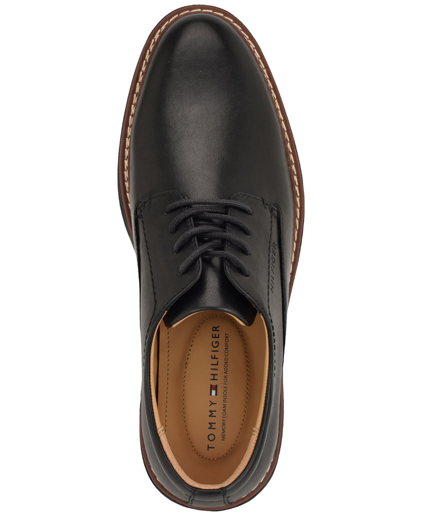 Обувь Tommy Hilfiger Men's Hiday Casualized Hybrid Oxfords, цвет: Чёрный — фото 4