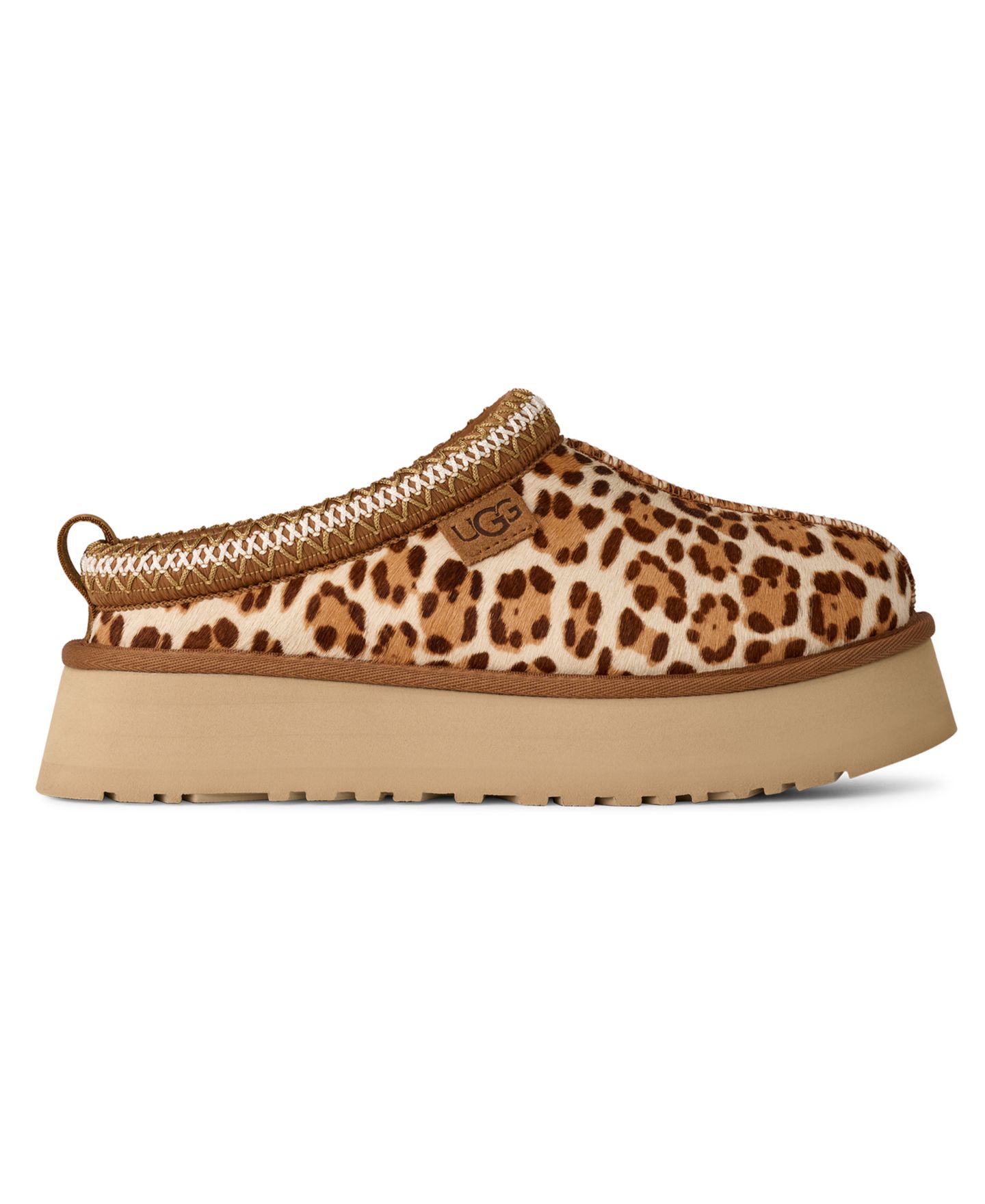 Женские тапочки UGG® Tazz Plains Slip-On Slippers, цвет: Леопардовый — фото 2