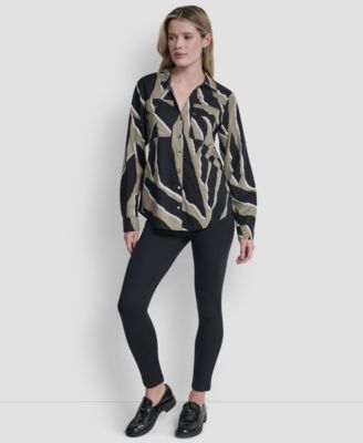 Women's Printed Long-Sleeve Shirt