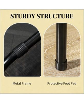 Elevated Portable Dog Cot with Pad and legs in Coffee