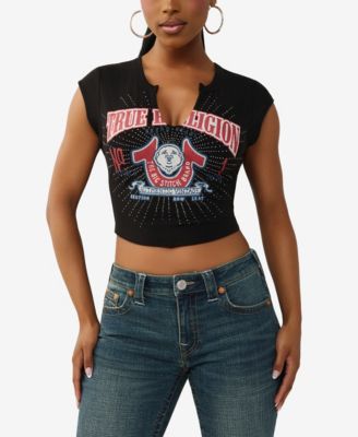 Women's Short Sleeve Distressed Buddha T-Shirt