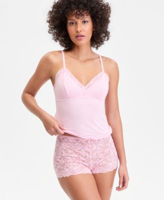 I.N.C International Concepts Women's Lace Back Tank & Shorts Set