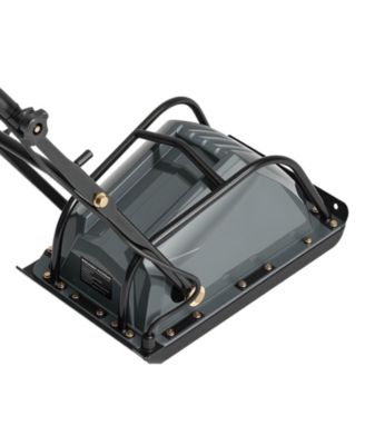 Plate Compactor, Electric Ground Rammer, 130W Output, 5 kN Force, 3.9" Depth, 16 m/min Speed, Soil Compaction Machine