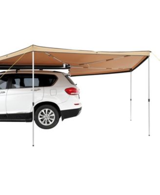 270 Degree Vehicle Awning, Retractable Car Side Awning, 8.2' Height, PU3000mm UV50+ with Waterproof Storage Bag