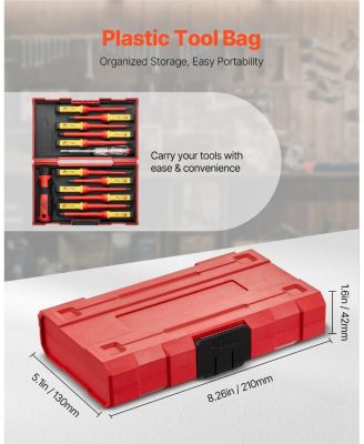 13-Piece Insulated Screwdriver Set for Electricians, 1000V Insulated Tool Set