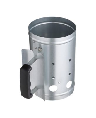 4 lbs Charcoal Chimney Starter, Heavy Duty BBQ Steel Chimney Starter for Charcoal Grill and Barbecues, Silver