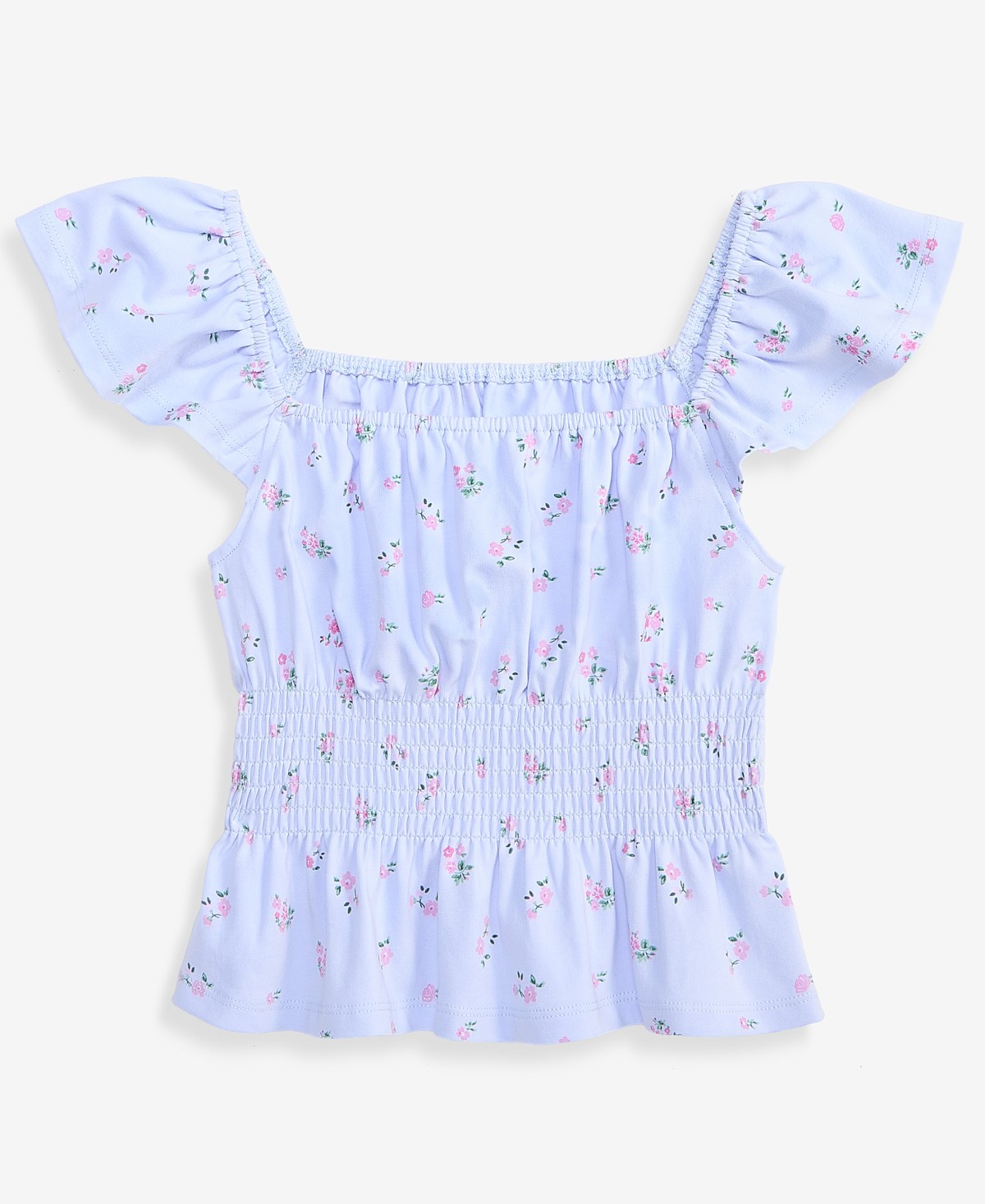 Детские With Jules Girls' 7-16 Smocked Floral Print Top — фото 1
