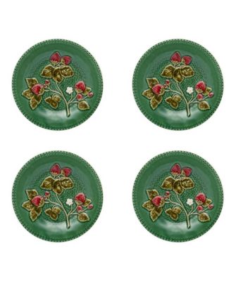 Strawberries Fruit Plates, Set of 4