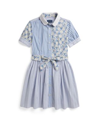 Girls' 7-16 Short-Sleeve Shirt Dress