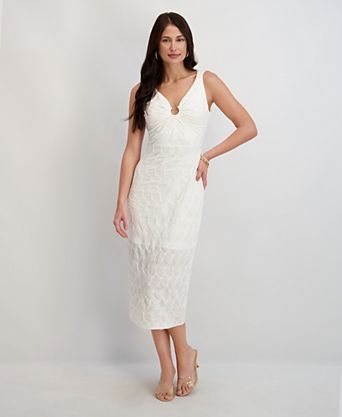 white sweater dress macys Women's Seasonal Dresses Womens INC International Concepts Crystal Embellished Cotton Sweater Dress Women's White Sweater Dress Outfits