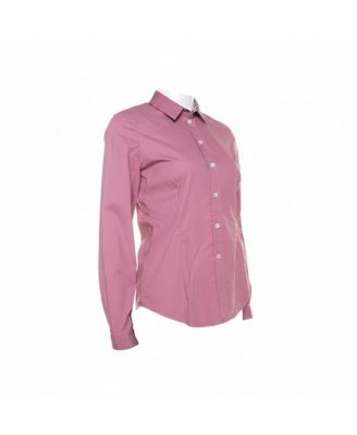 Women's Brit Pink Stretch Cotton Button Front Shirt