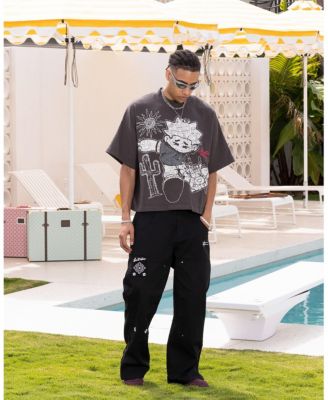 Men's Palm Spring Box T-Shirt Charcoal