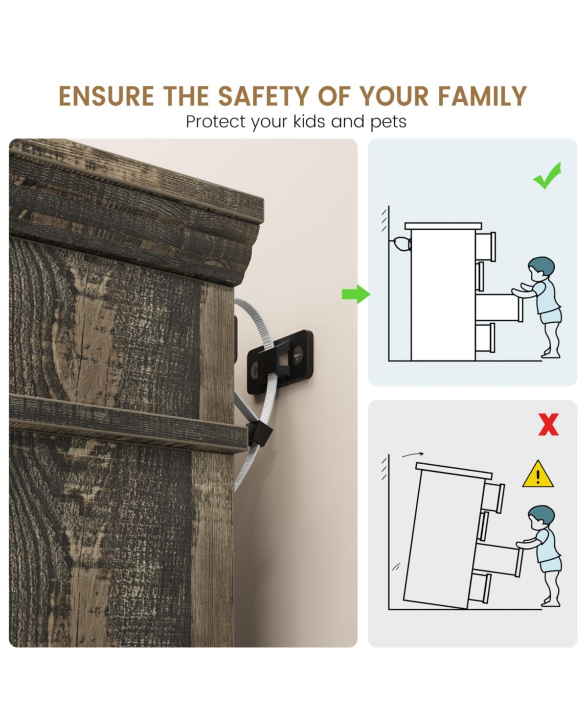 gaomon Dresser for Bedroom, 48" Wide 9 Drawer Dresser for Closet