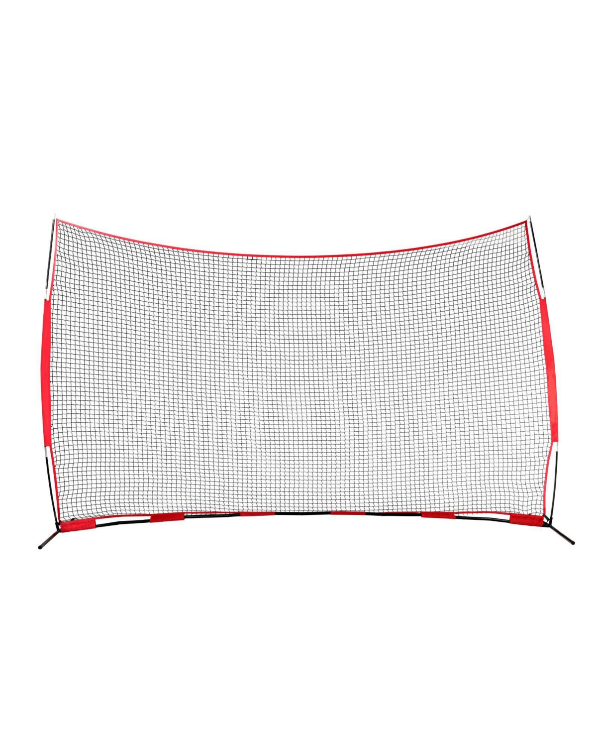 Mecale Barricade Backstop Net, 16 x 10 ft Sports Barrier Netting with Carry Bag, Practice Protection Screen for Backyard Training