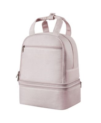 Breast Pump Backpack with Ice Pack, Fits S1/S2, Storage for Pump Accessories & Breastmilk, Portable Carrying Bag, Light Pink