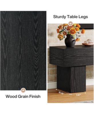 63" TV Stand, Farmhouse Entertainment Center, Low TV Console Table, Long Media Console Television Stands for 55/60/65 Inches TV