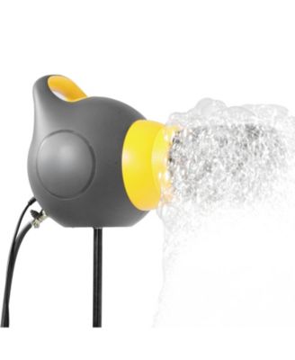 115W Party Foam Machine, Portable Foam Cannon with Tripod Stand, Powerful Foam Maker for Backyard, Pool & Outdoor Events, Grey/Yellow