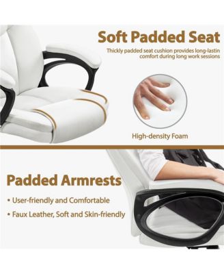 Faux Leather Executive Office Chair Computer Desk Chair