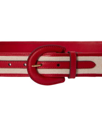 Canvas Crescent Buckle Belt