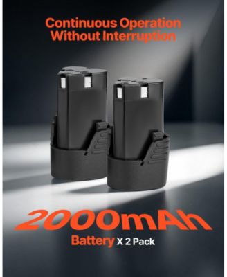 Cordless Ratchet Wrench Set, 3/8" Drive, 240 RPM, 33 ft-lbs Torque, 2 x 2.0Ah Batteries, Charger, Sockets, Adapter, Extension