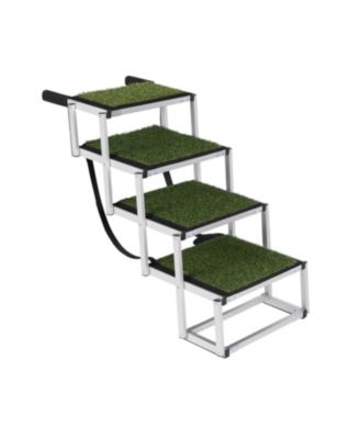 Dog Stairs for Large Dogs with Non-Slip Surface & Reinforced Design in Green