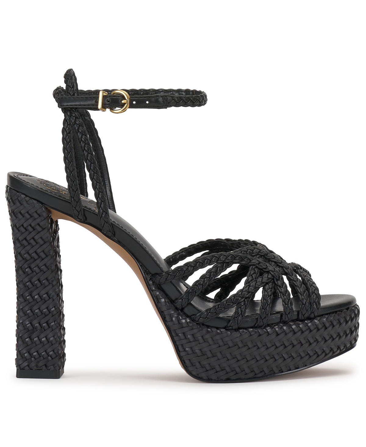 Vince Camuto Women's Samlee Braided Strappy Block Heel Platform Sandals