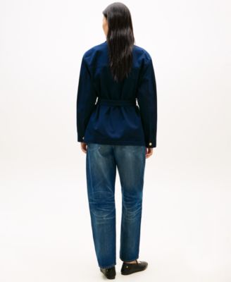 Women's Collared Front-Button Field Jacket