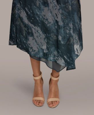 Women's Sleeveless High Neck Midi Dress