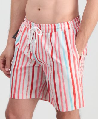 Men's Paint Stripe Swim Trunks