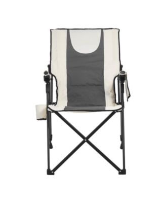 Folding Camping Chair, High Back Chair with 3 Reclining Positions, Padded Seat, Armrests & Headrest, 260 lb Capacity