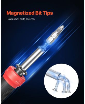 13-in-1 Magnetic Screwdriver Set, Multi-Bit Mini Nut Driver, Phillips, Flat, Torx & Square Bits, Precision Repair Tool Kit