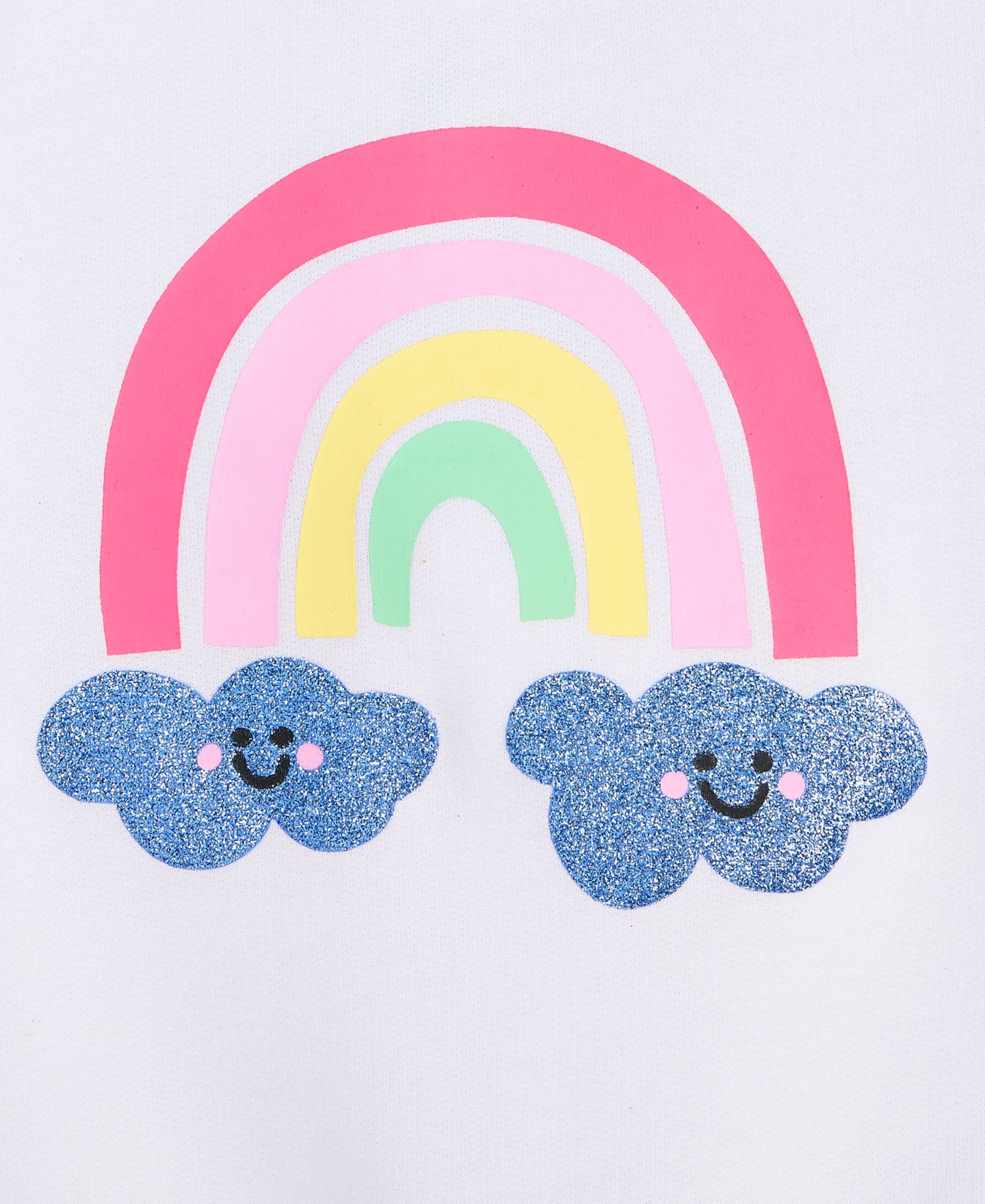 Толстовка Epic Threads Rainbow-Print для девочек, цвет: Bright Whi — фото 4