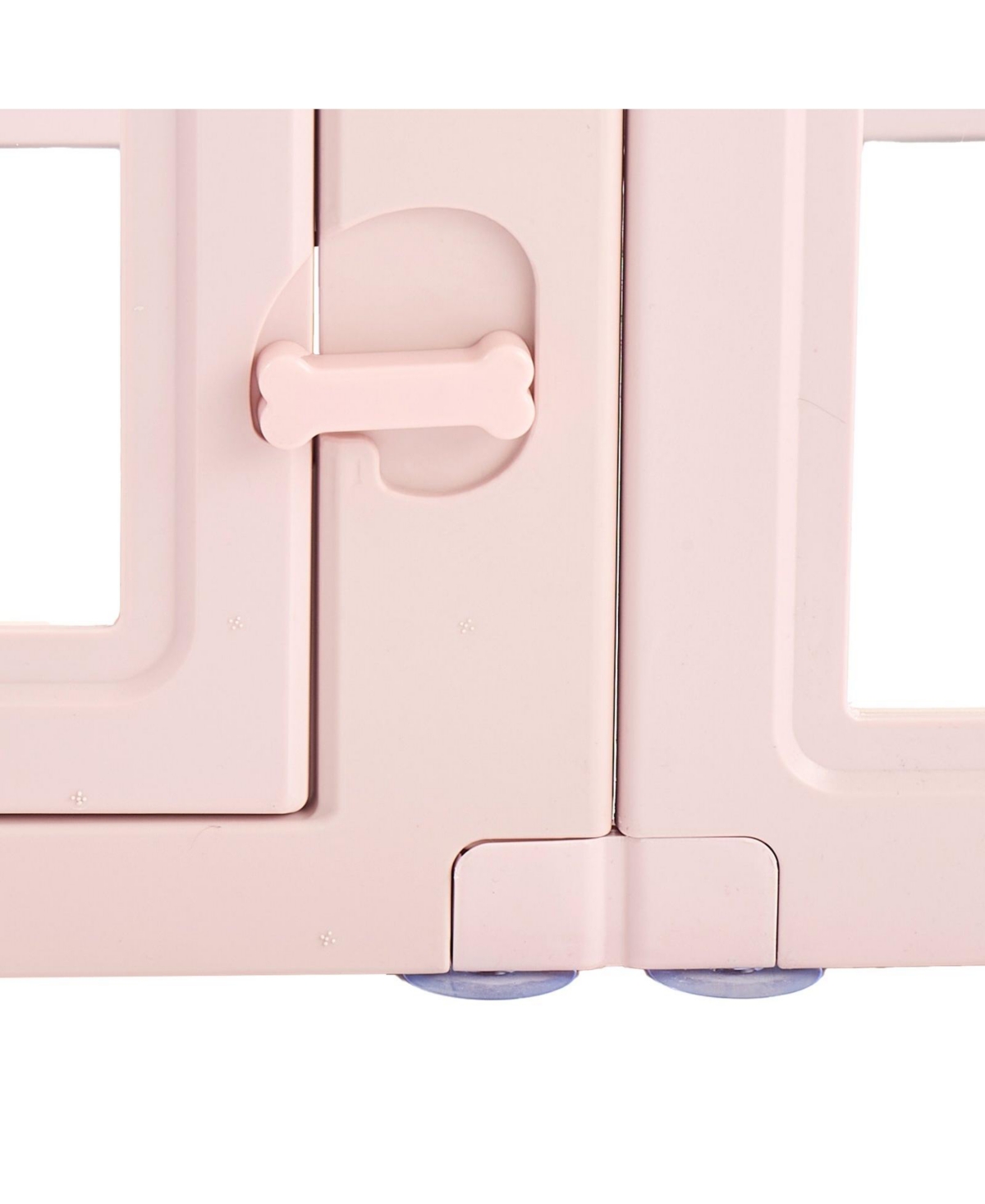 Cozito Dog Whelping Box, 60 x 39 x 23 in Plastic Whelping Pen for Medium Dogs, Waterproof Clear Panels w/ Windows & Door Lock, Easy-Clean Birth Kit