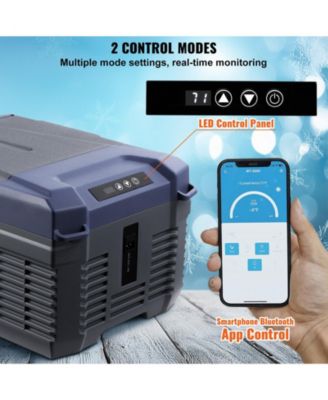 9L Single Zone Car Refrigerator Freezer, -4°F to 68°F, 12/24V DC & 100-240V AC, Portable Compressor Cooler