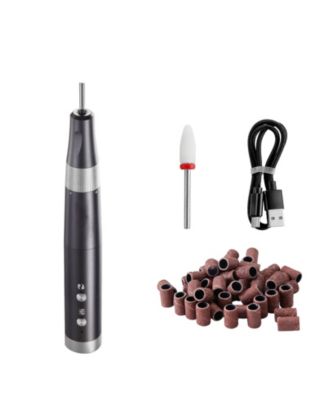 Cordless Nail Drill, 30,000RPM Variable Speed Rechargeable Nail E-File, Portable Manicure Tool with 50 Sanding Bands