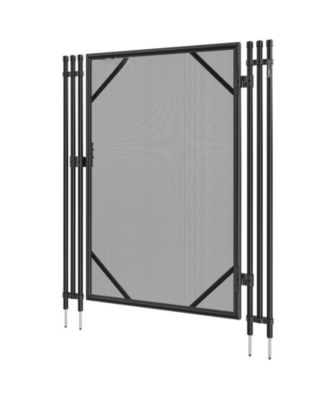 Pool Fence Gate, 4 ft x 2.5 ft Removable Inground Pool Gate Kit, Easy DIY Install, Child & Pet Safety Fence Gate with Stainless Latch