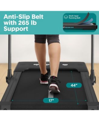 2-in-1 Foldable Treadmill & Walking Pad, 2.5 HP Motor, 7.6 MPH Max Speed, Remote Control, App Support