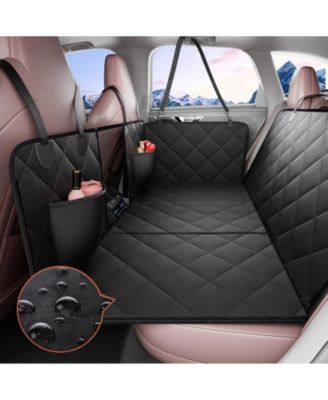 Dog Car Seat Extender | Hard-Bottom Hammock Bed, Mesh Window, 350 lb Support