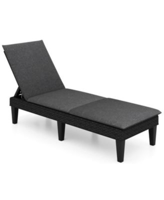 3-Position Adjustable Patio Chair with Comfortable Cushion