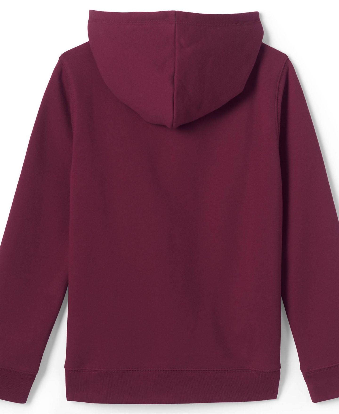 Мужское худи Lands' End Adult Hooded Pullover, цвет: Бордовый — фото 6