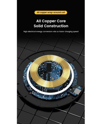 Maximum 15W wireless charger, compatible with smartphones and headphones, provides fast charging for mobile phones Apple Huawei phones