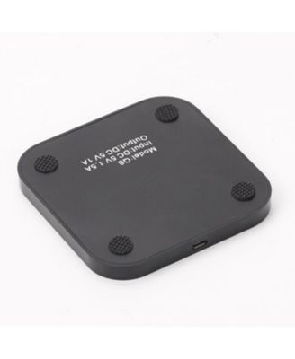 Mirror Acrylic Square Wireless Charger, Desktop Wireless Charger, Fast Charging Station - 15W Magnetic Charging Pad Induction, Black