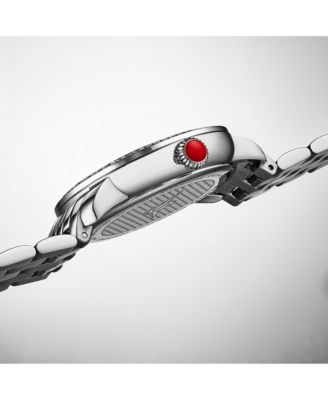 Celestia 4080 Women s Quartz 38mm Watch with Swarovski Crystal Bezel, Roman Numeral Sunray Dial & Stainless Steel Bracelet