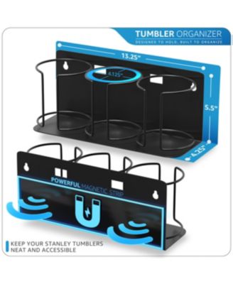 Tumbler & Travel Mug Storage Rack - Versatile Organizer for Fridge, Oven, and etc